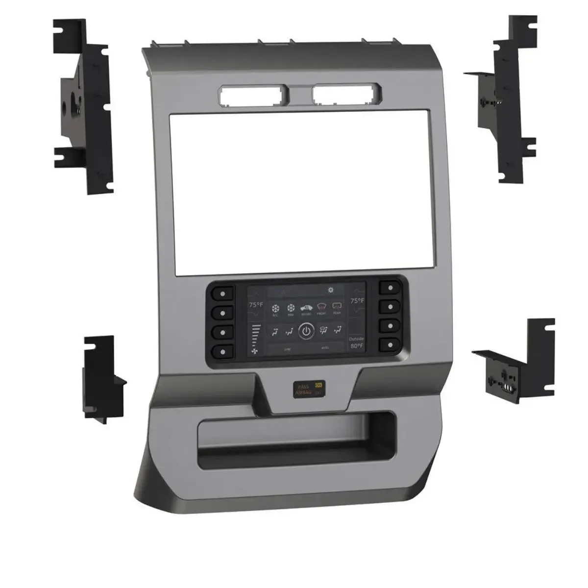Metra 108-FD1CH TurboTouch Dash Kit for Pioneer DMH-C5500NEX 8" Radio Dash Kit Ford F-150 2015-2017