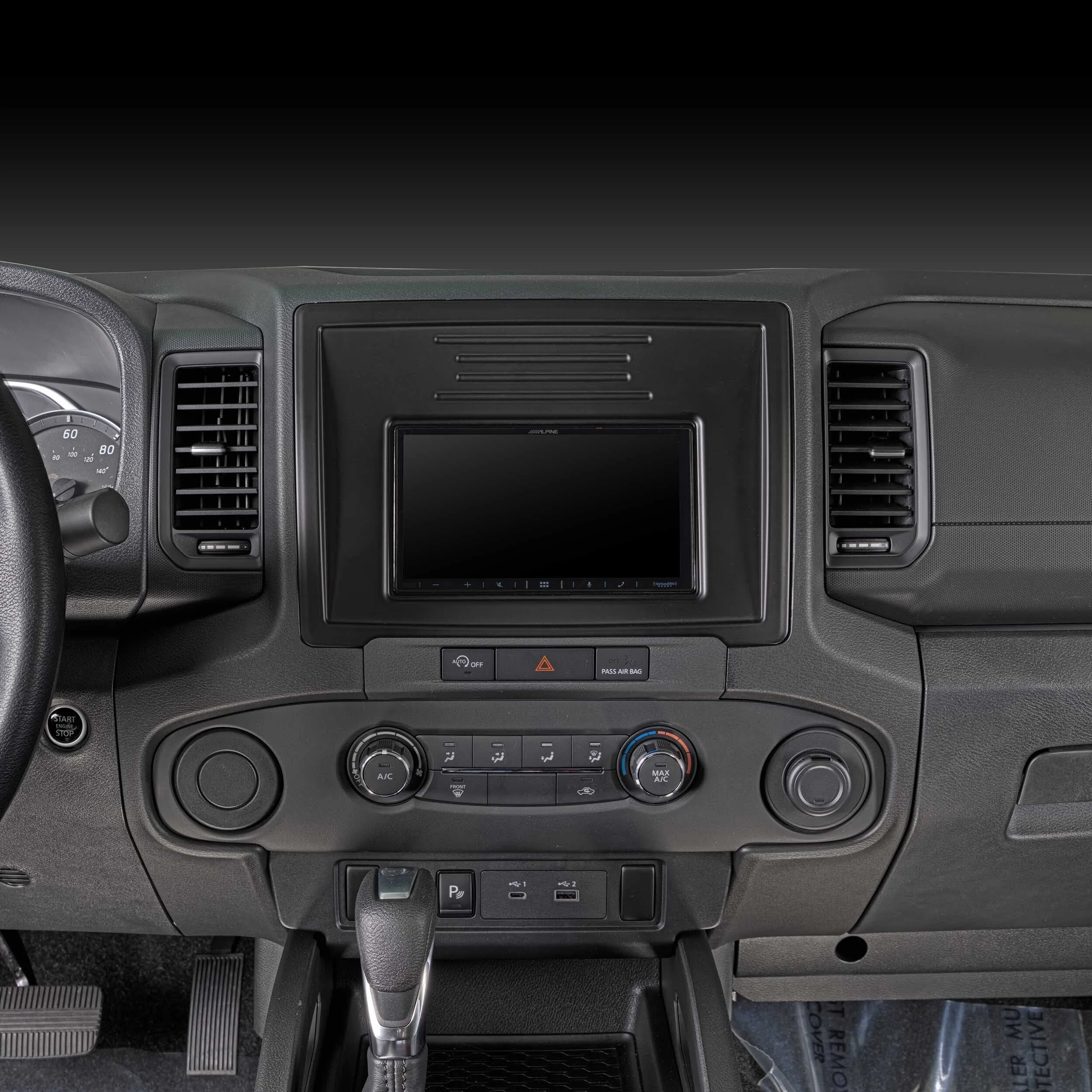 Metra 95-7641B Double DIN Dash Kit for select 2022-Up Nissan Frontier