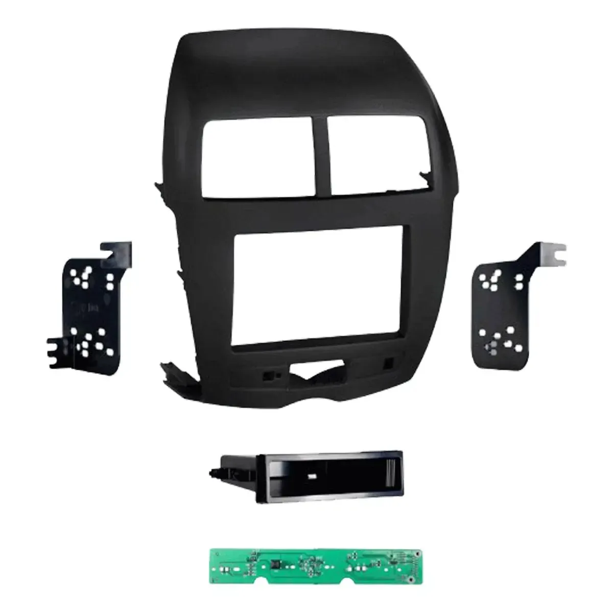 Metra 99-7014B 1 or 2 DIN Dash Kit with Harness for 2011-2014 Mitsubishi Outlander Sport Vehicles