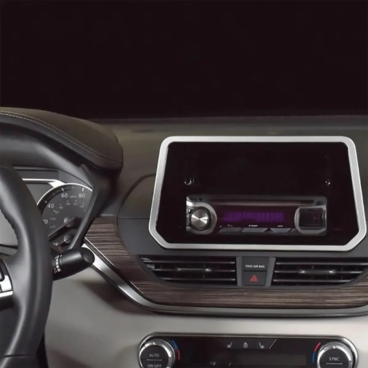 Metra 99-7637 Single DIN Car Stereo Dash Kit for Select 2019-2021 Nissan Altima Black/Silver