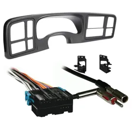 Metra DP-3002GY Double DIN Dash Kit Combo for 1999-2002 GM Full-size Trucks and SUV's