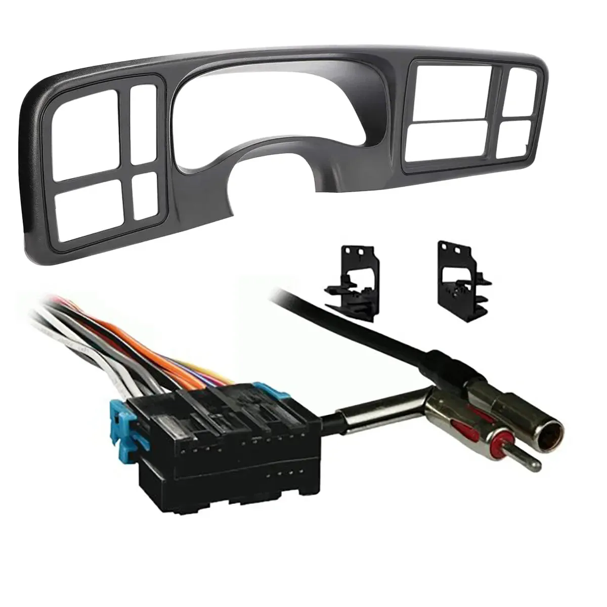Metra DP-3002TB Double DIN Dash Kit Combo for 1999-2002 GM Full-Size Trucks/SUV's (Textured Black)