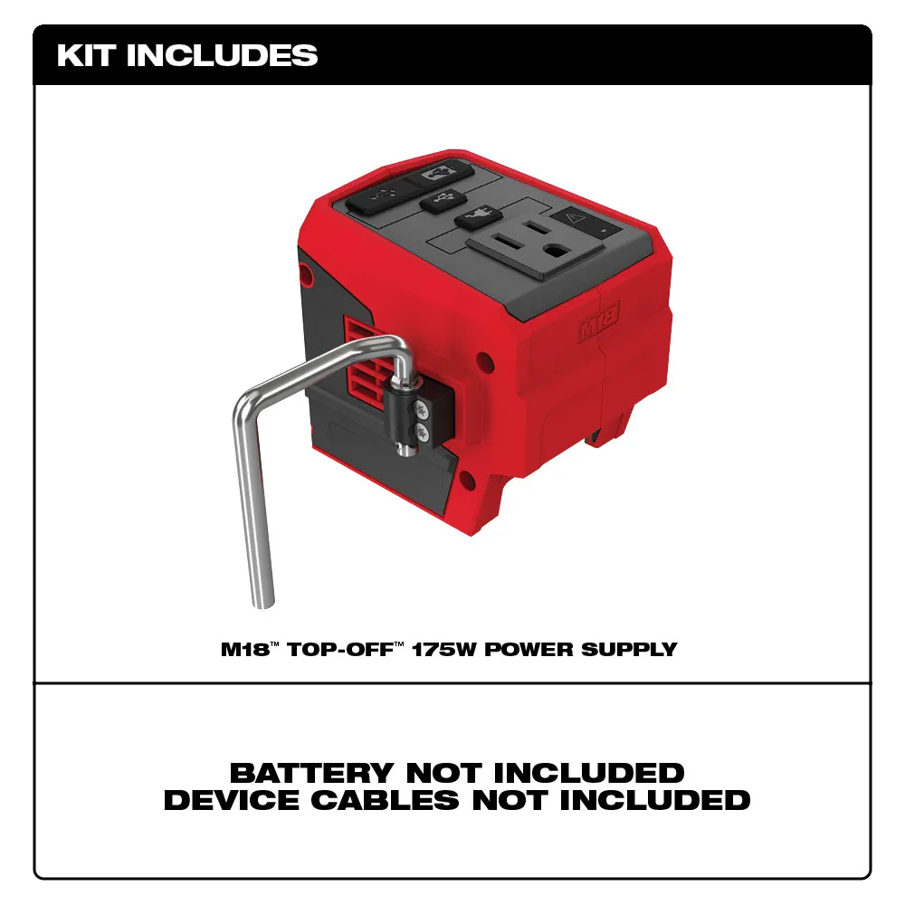Milwaukee M18 Top-Off 175W Power Supply