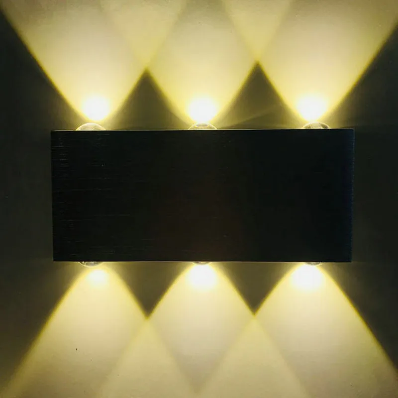 Modern Rectangular Aluminum Wall Lamp For Corridor Bedroom Staircase