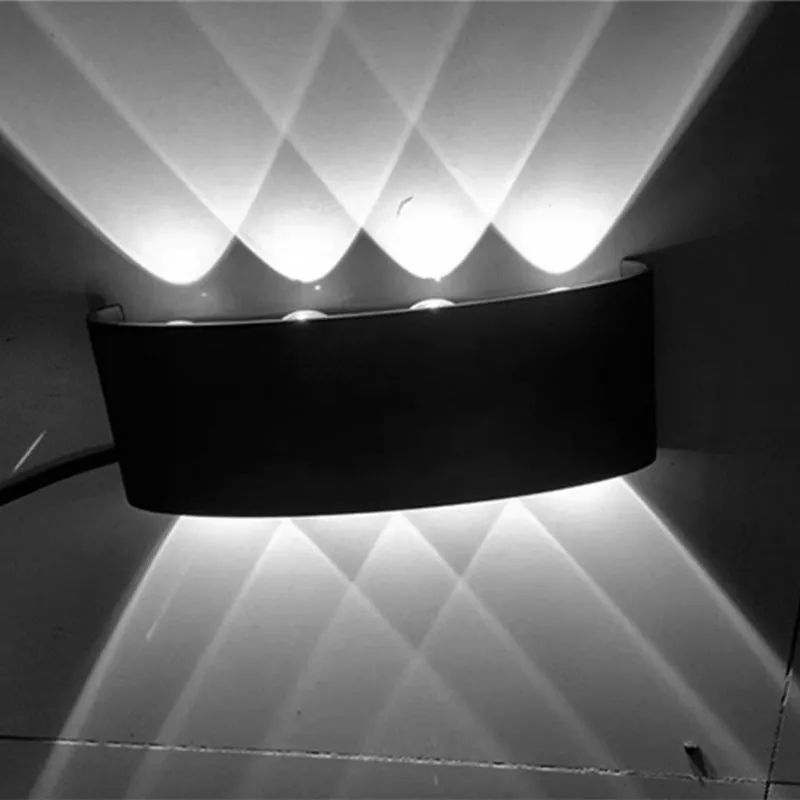 Modern Rectangular Aluminum Wall Lamp For Corridor Bedroom Staircase