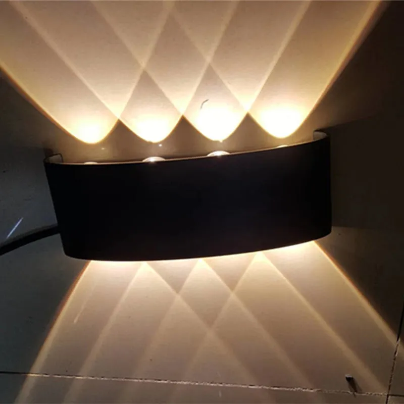 Modern Rectangular Aluminum Wall Lamp For Corridor Bedroom Staircase