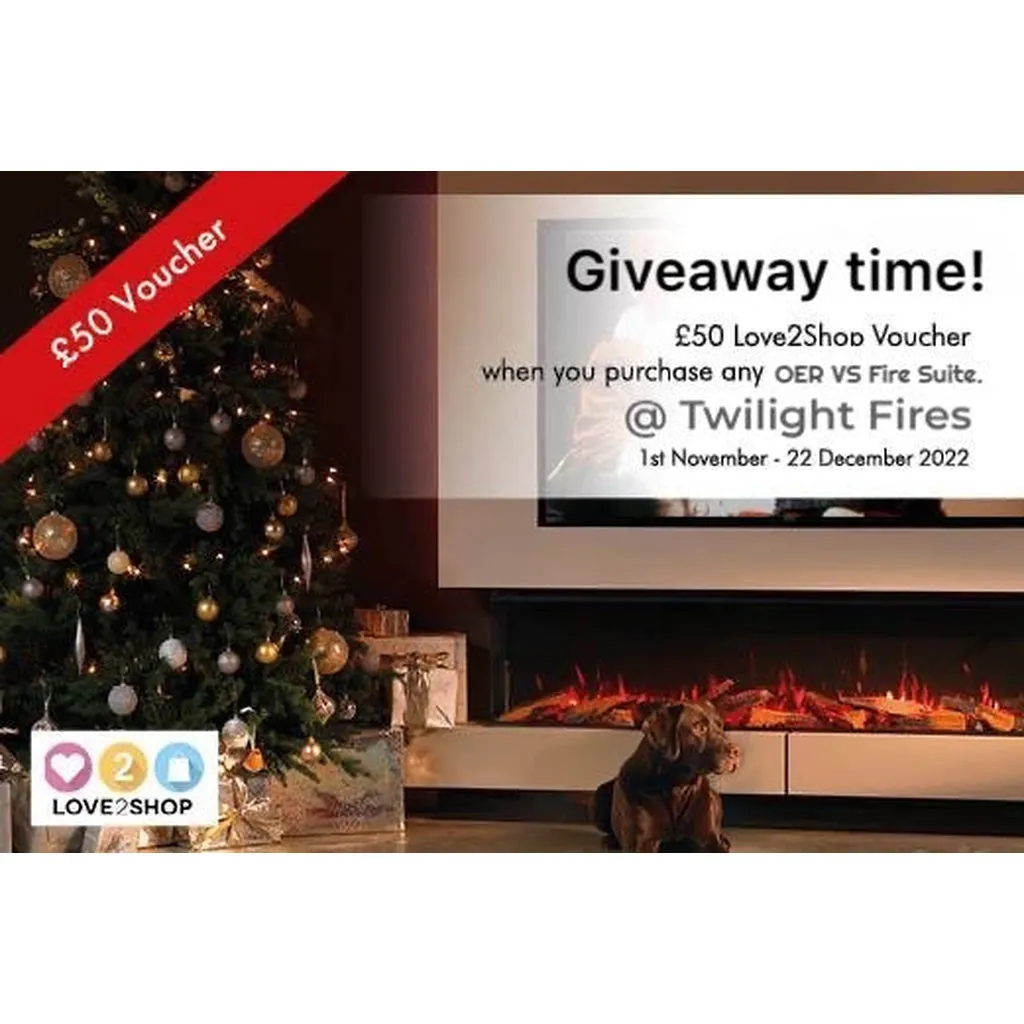 OER Alaska Electric Fireplace suite