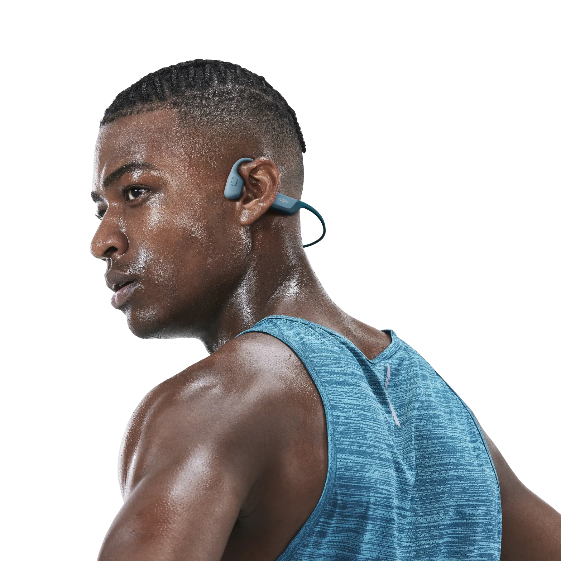 OpenRun Pro Open-Ear Bone Conduction Wireless Headphones — Blue