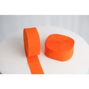 Orange Crepe Paper Streamer
