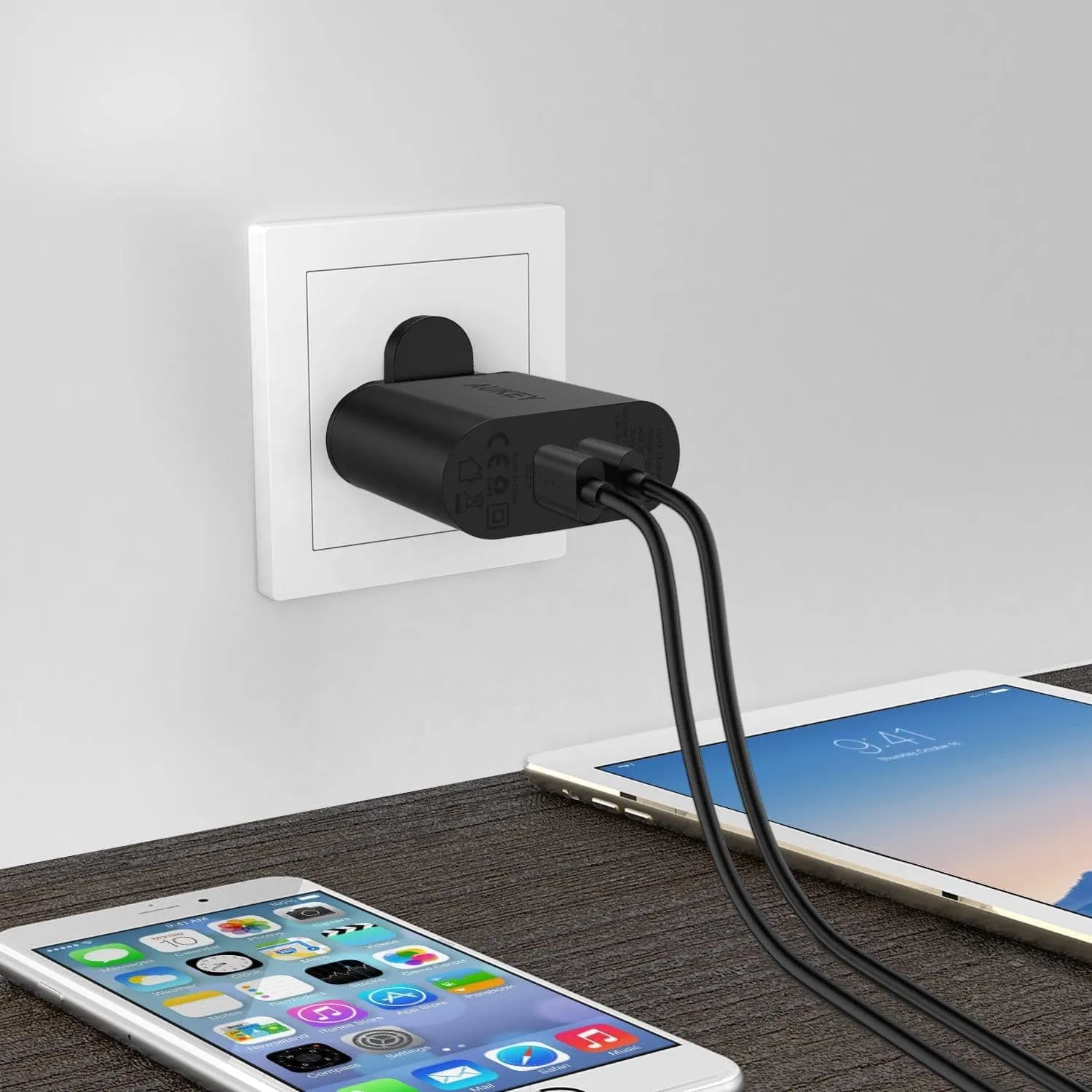 PA-T7 36W Dual Qualcomm Quick Charge 2.0 Charger (UK Plug)
