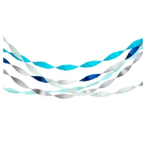 Paper Streamers - Blue Crepe
