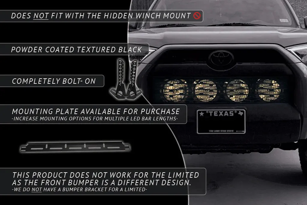 Rago 4Runner Universal LED Hidden Bumper Bracket (5th Gen 2014-2021)