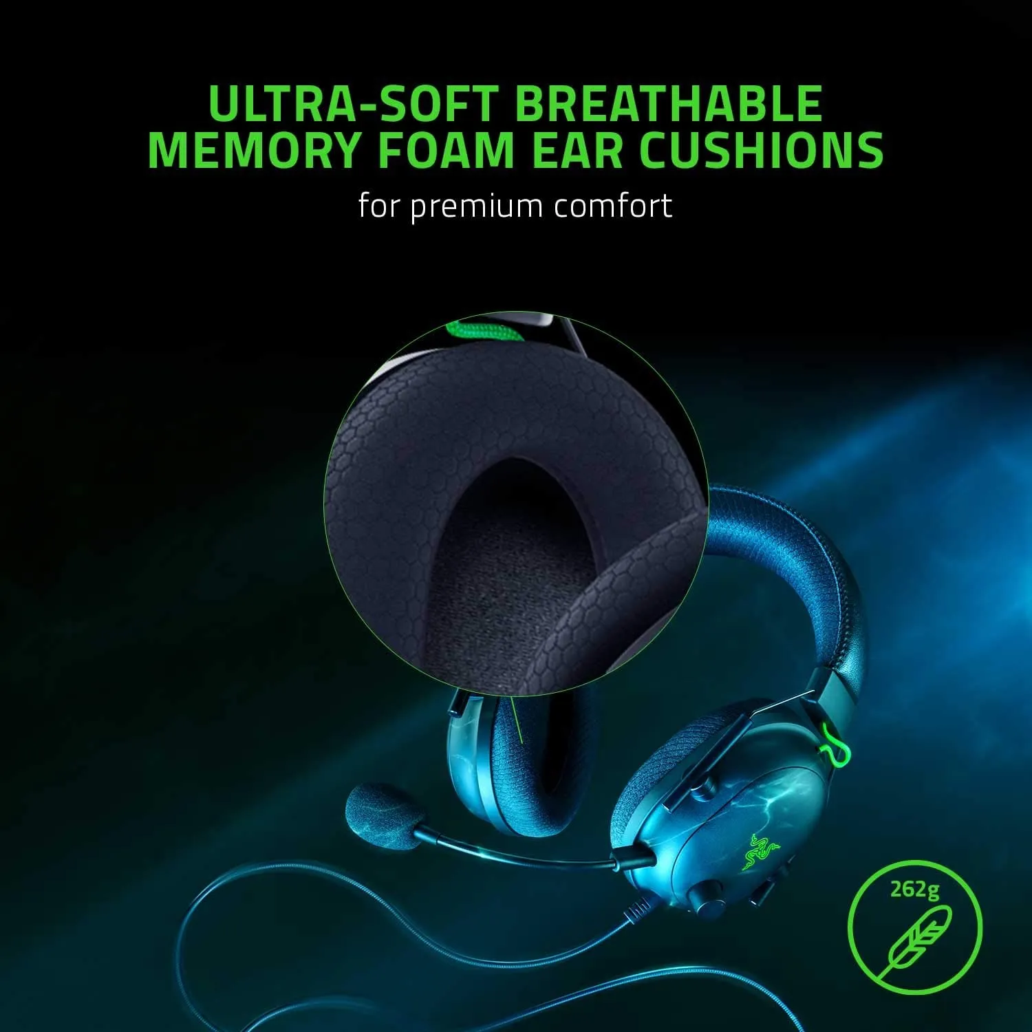 Razer Blackshark V2 ESports Headset, Multi-Platform Wired, With USB Sound Card