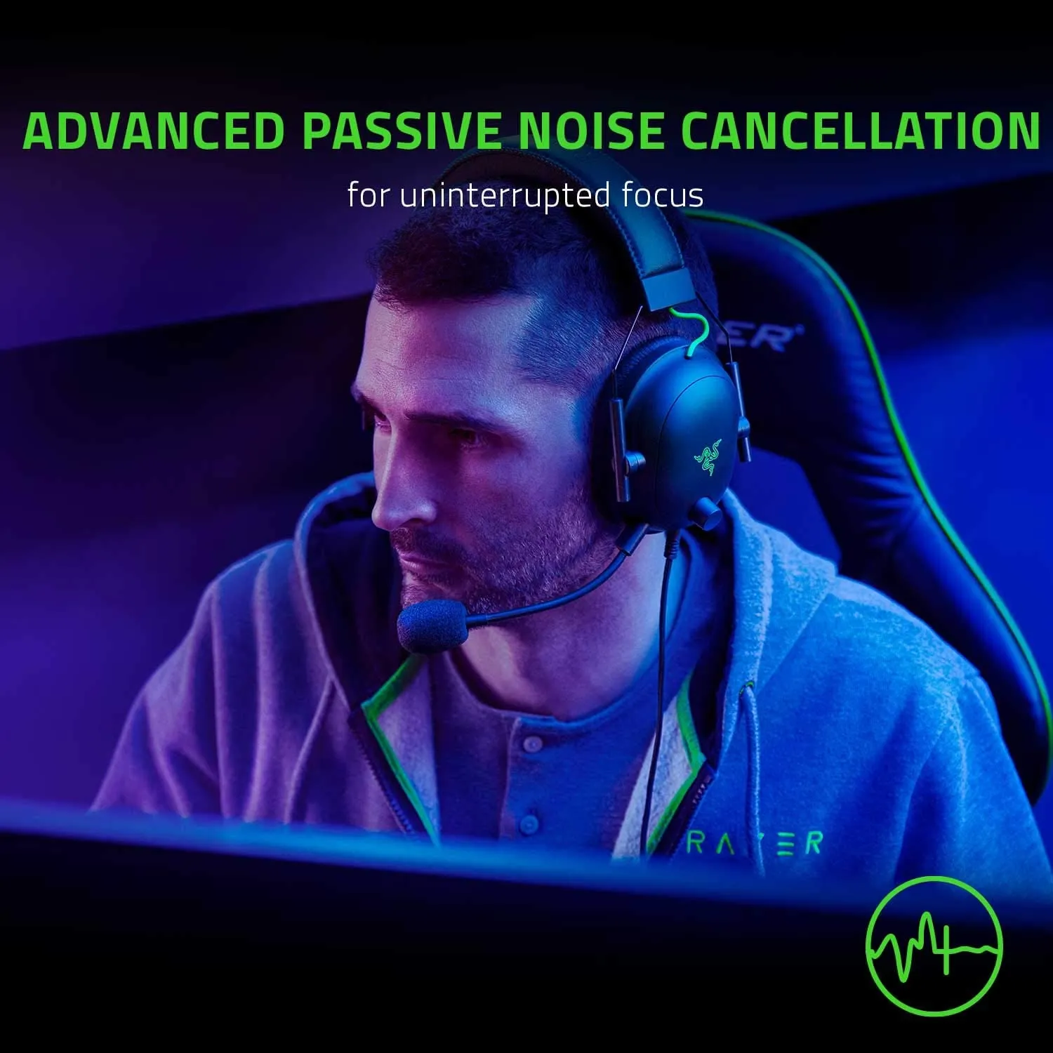 Razer Blackshark V2 ESports Headset, Multi-Platform Wired, With USB Sound Card