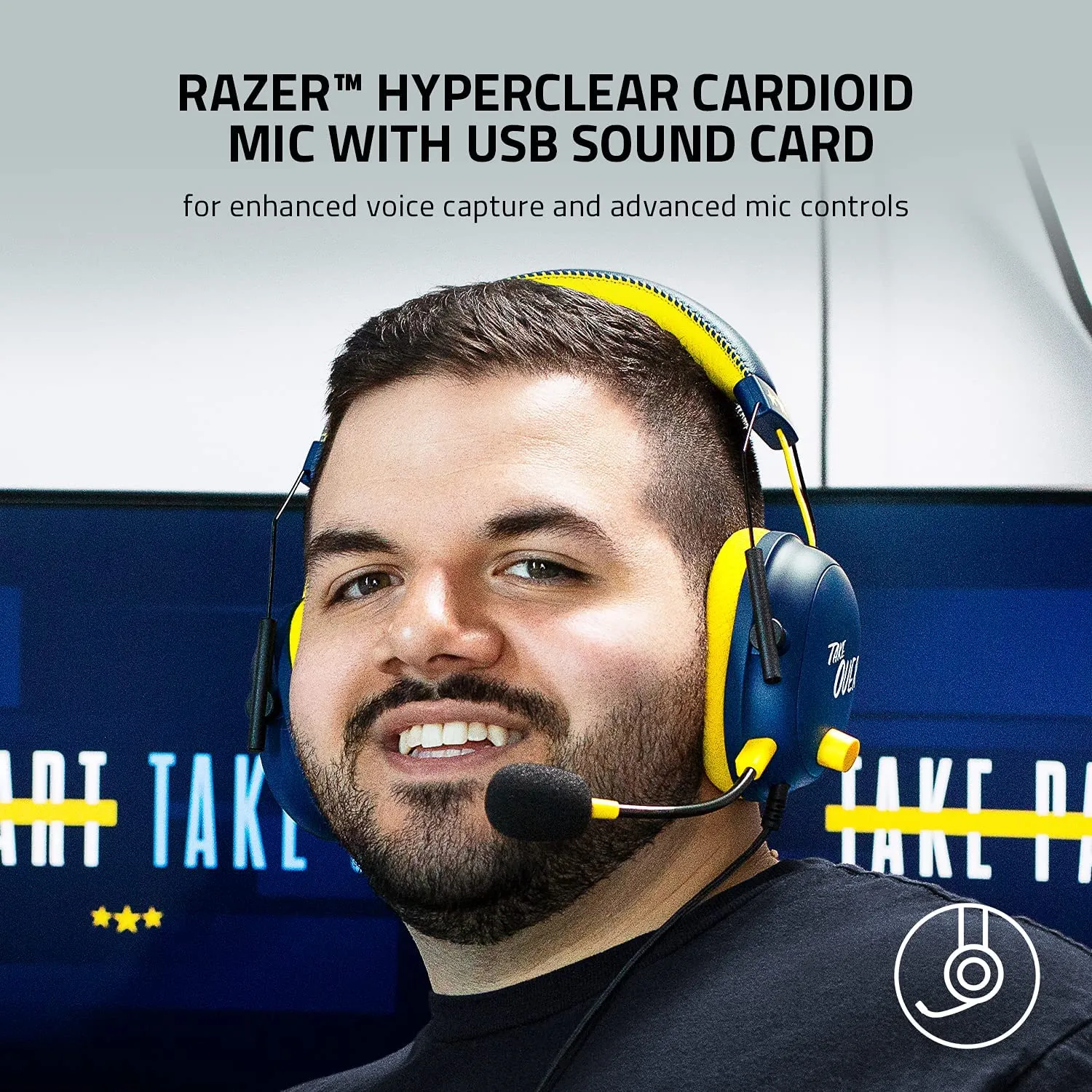 Razer Headset BlackShark V2 Gaming Headset: THX 7.1 Spatial Surround Sound - 50mm Drivers - Detachable Mic - for PC, PS4, PS5, Switch, Xbox One, Xbox Series X & S - 3.5mm Audio Jack & USB DAC - (CourageJD)