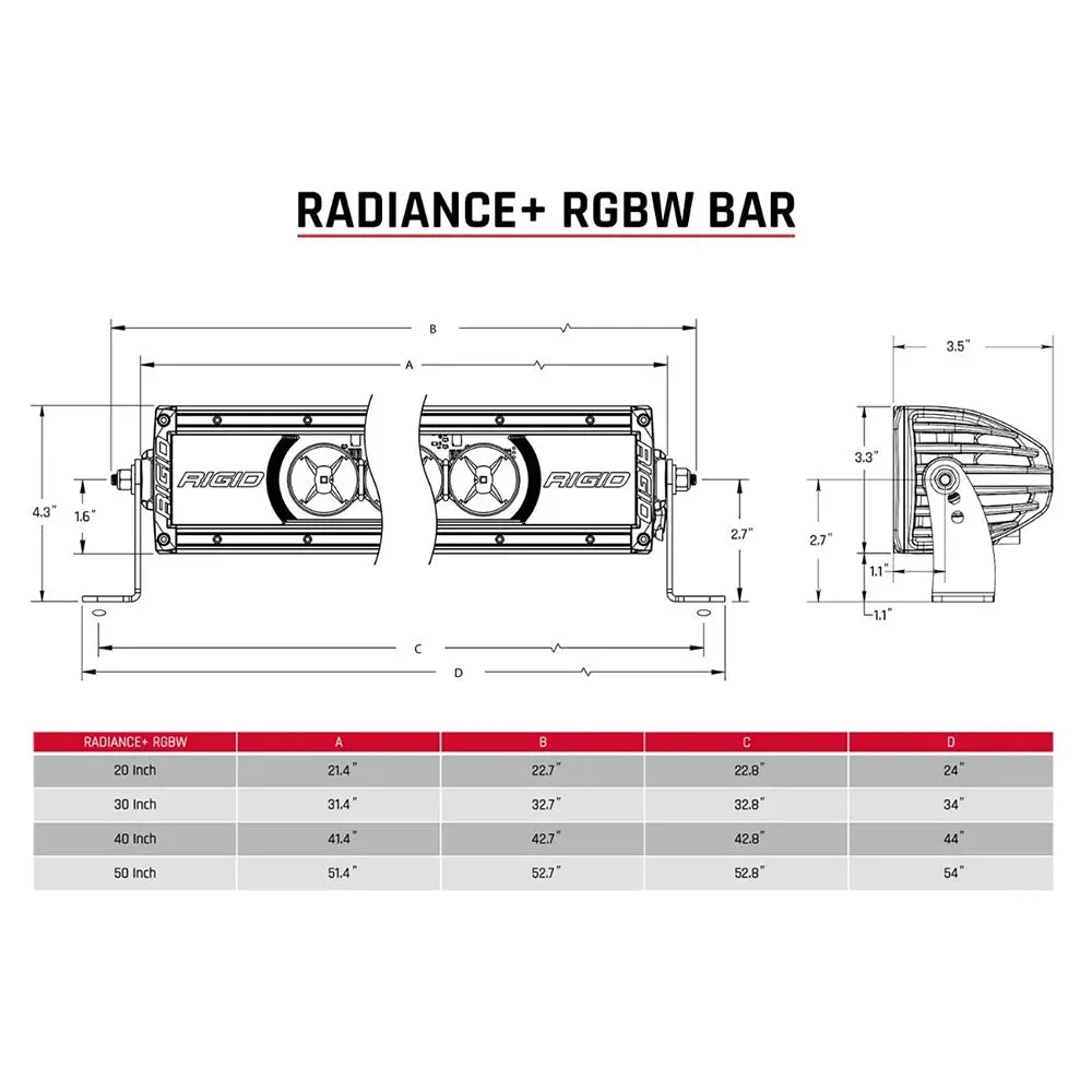 RIGID Industries Radiance   30" Light Bar - RGBW