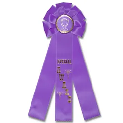 Rosette 3 Streamer Ribbon