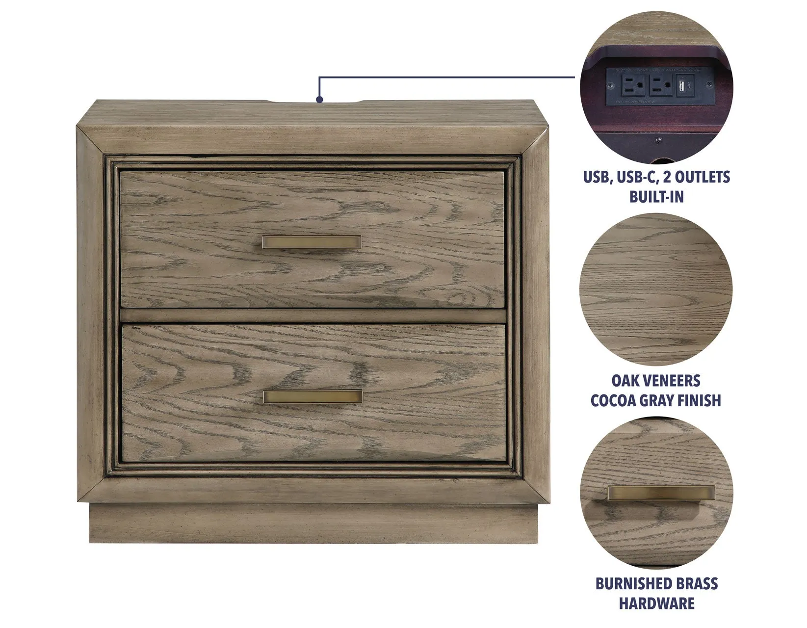 Sonoma 4-Piece Queen Storage Bedroom Set