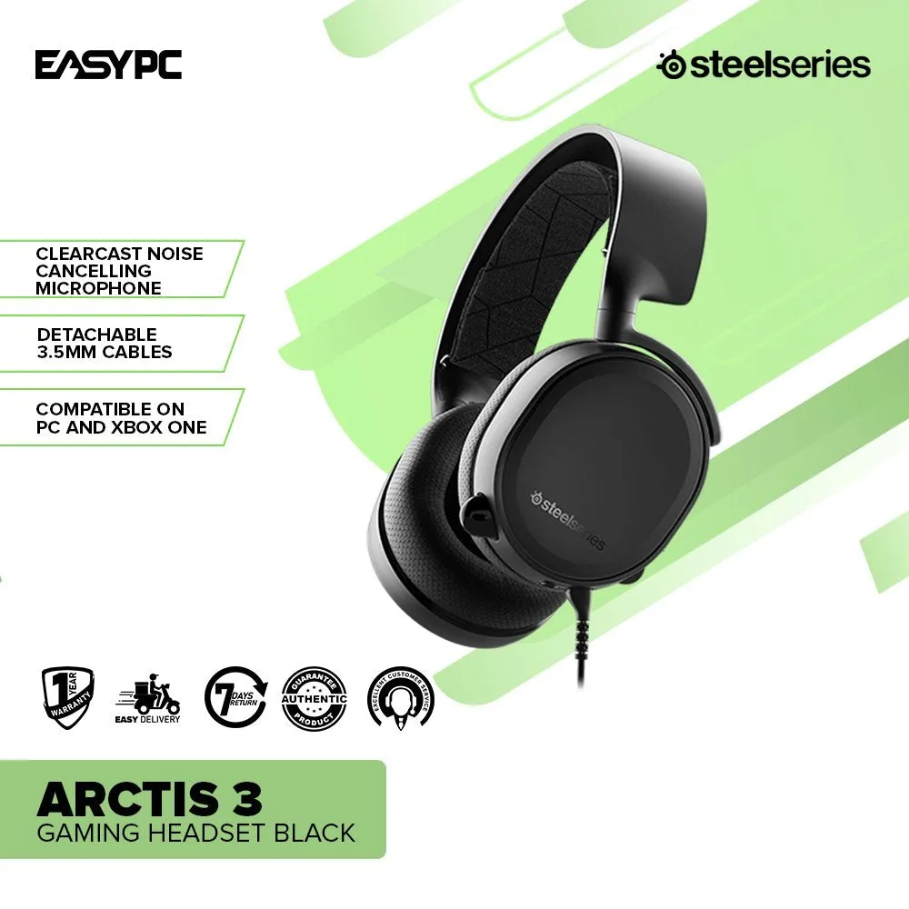 SteelSeries Arctis 3 Gaming Headset Black