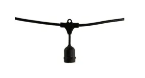 STRING15L/48FT/36IN/E26/BLACK 48' E26 BLK Cord bulbrite 812480