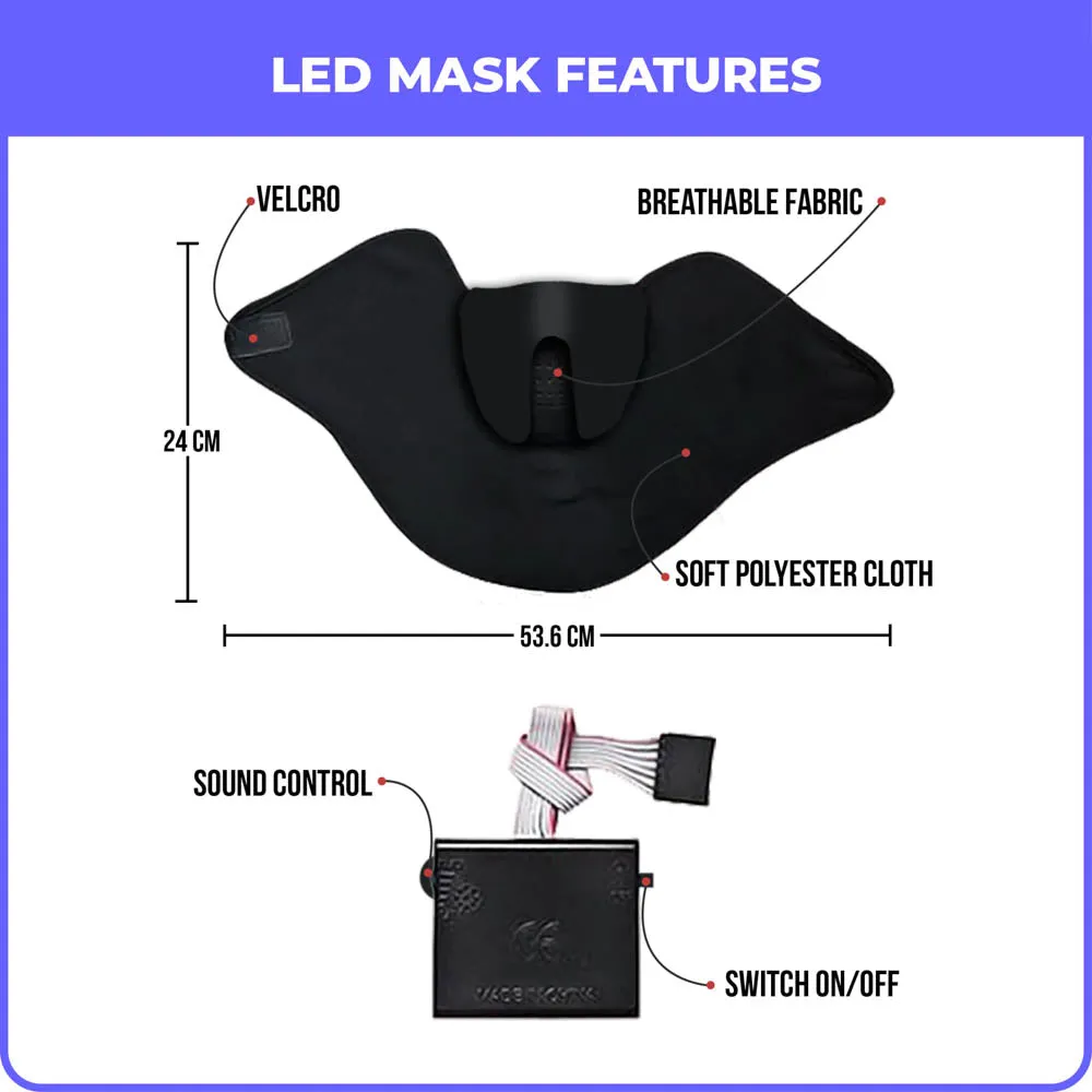 Subzero LED Sound Reactive Mask
