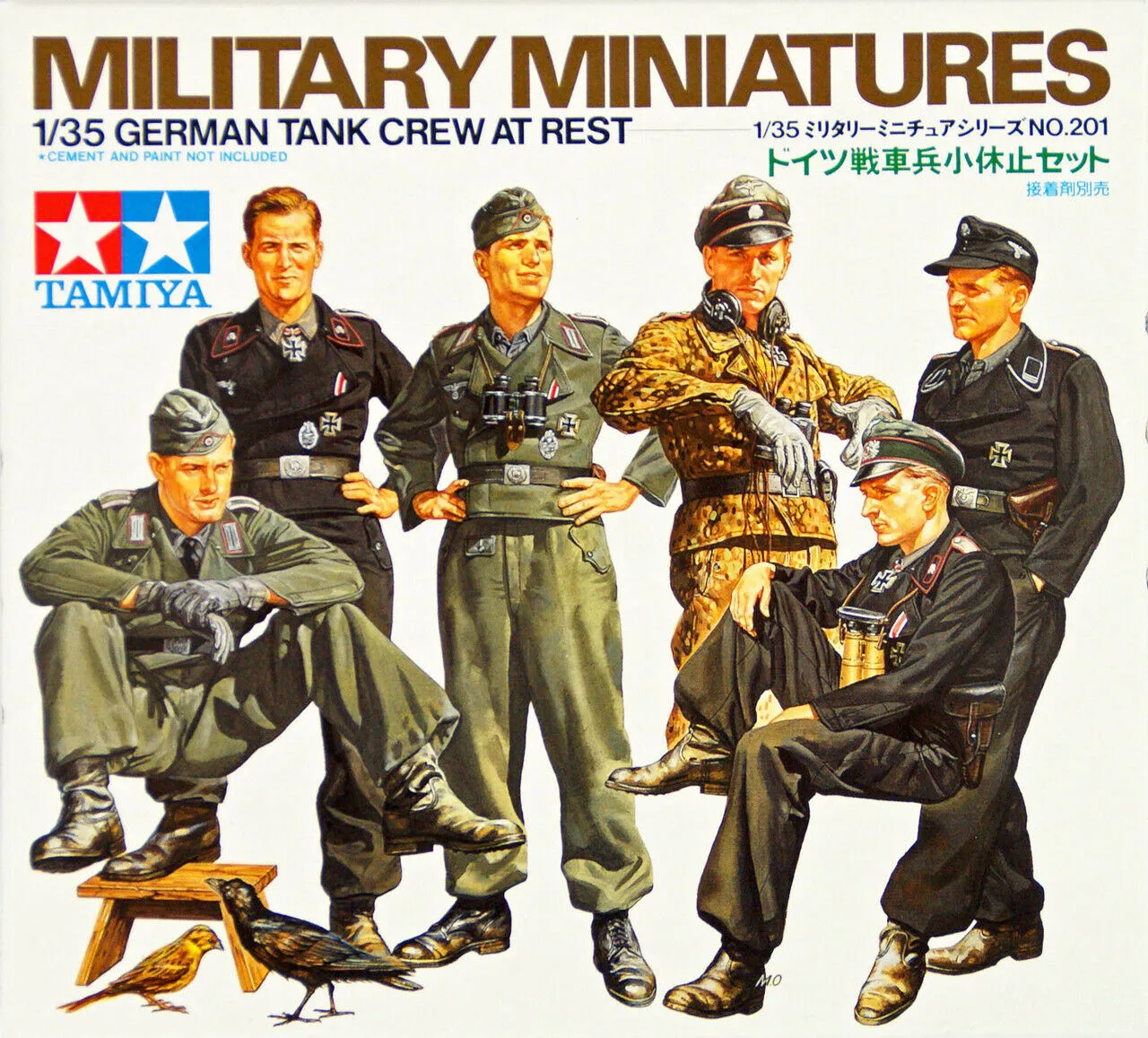 Tamiya 1/35 Military Miniatures German Tank Crew at rest