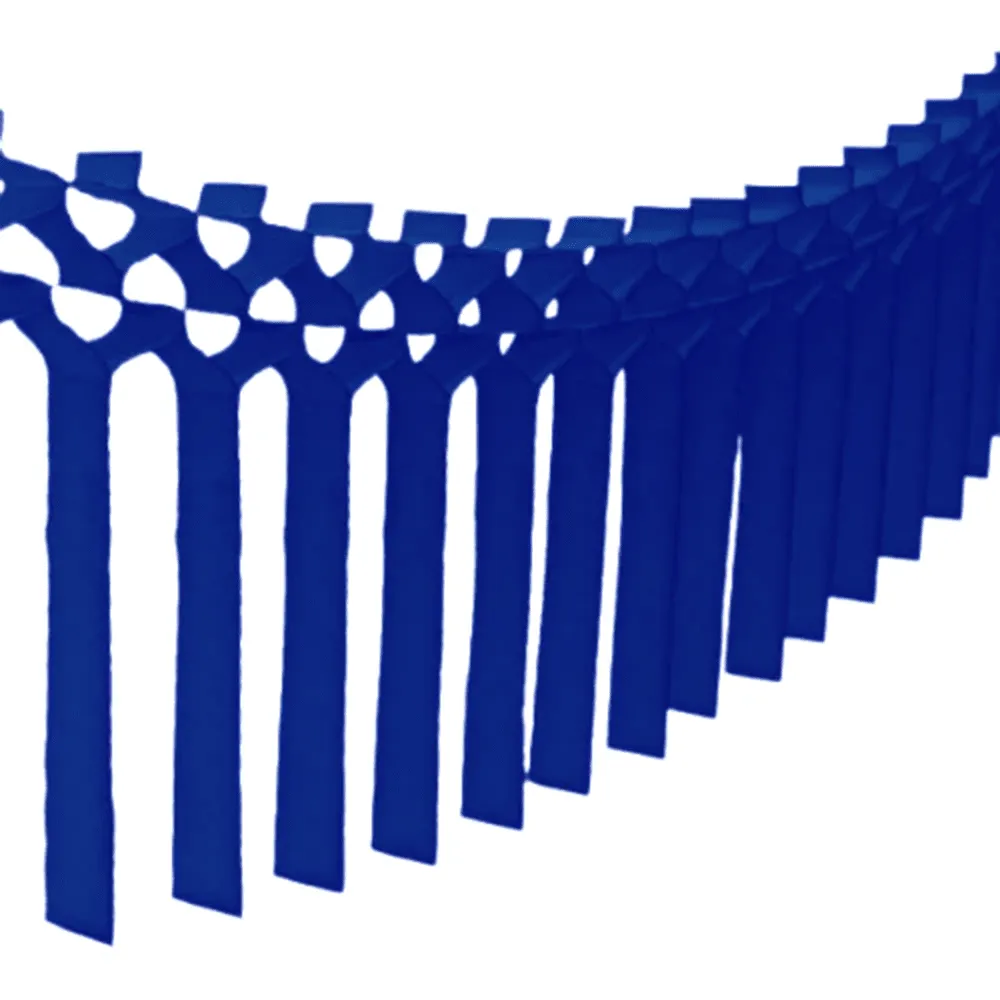 Tissue Streamer Garland - Dark Blue