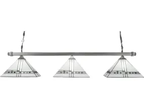 Toltec Lighting Square 3-Light Bar with Deco Art Shades