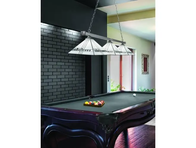 Toltec Lighting Square 3-Light Bar with Deco Art Shades