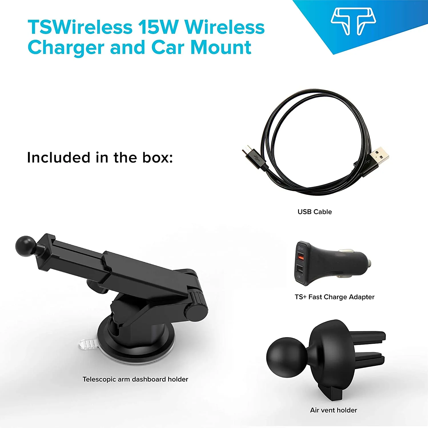 TSDrive 15W Wireless Car Charger