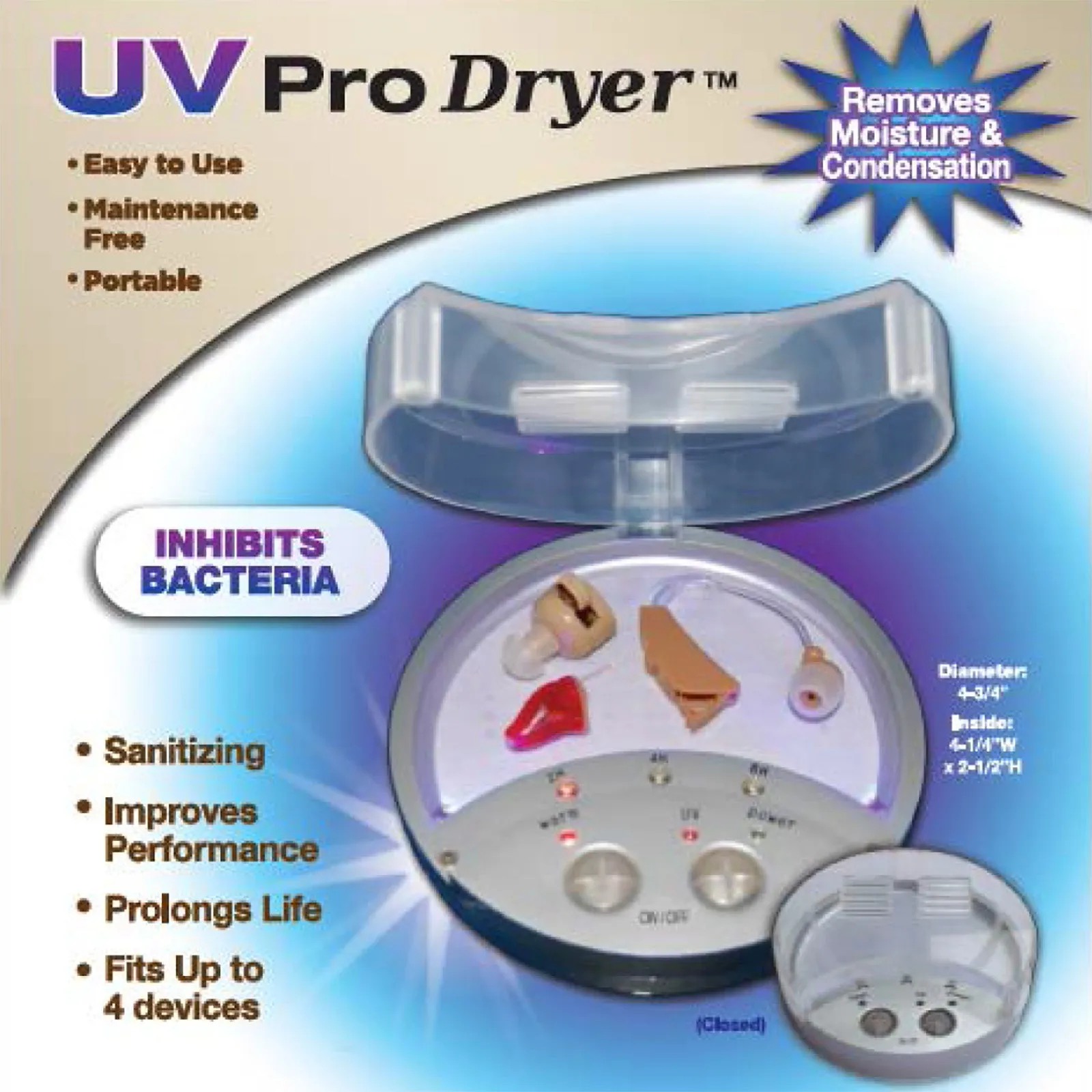 UV Pro Hearing Aid and Sound Amplifier Dryer