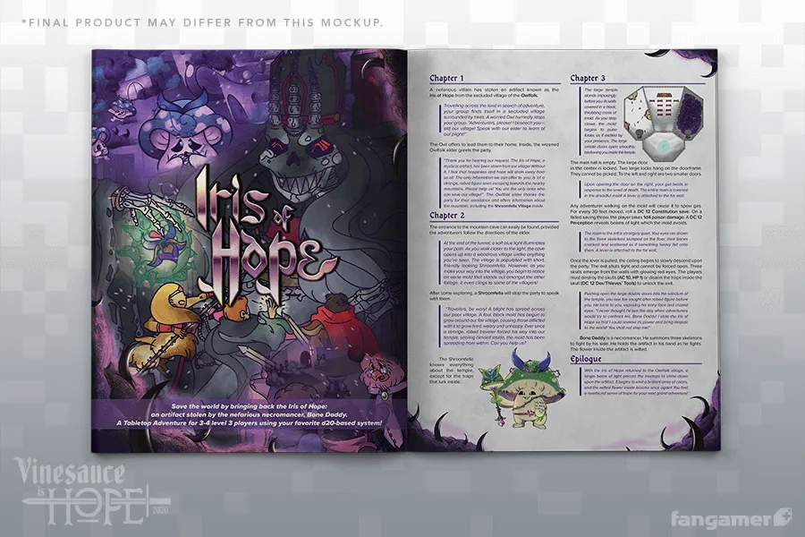 Vinesauce is HOPE 2020 Magazine