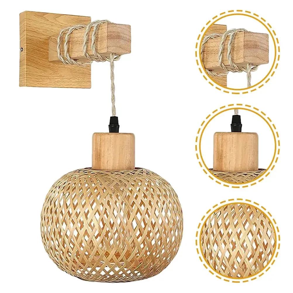 Wall Light Wicker Lamp