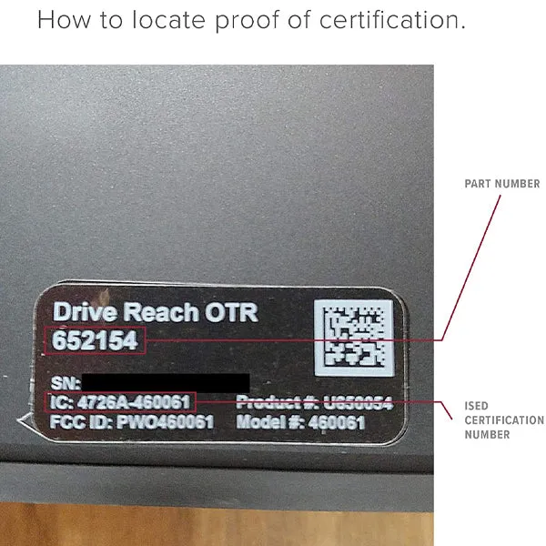 weBoost Drive Reach OTR (652154) Cell Signal Booster Kit, Made in The US, All Canadian Carriers - Bell, Rogers, Telus & More | ISED Approved