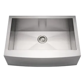 Whitehaus WHNCMAP3021 Noah's Collection Commercial Single Bowl Sink with Front Apron