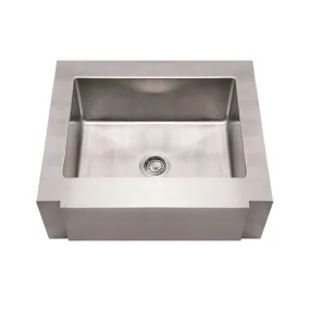 Whitehaus WHNCMAP3026 Noah's Collection Stainless Steel Commercial Single Bowl Sink