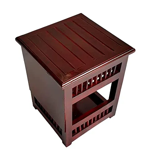 Wooden Creation Coffee Table Nesting Pattern Wooden Tables, Living Room Bedroom Apartment Modern Industrial Simple Nightstand