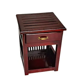 Wooden Creation Coffee Table Nesting Pattern Wooden Tables, Living Room Bedroom Apartment Modern Industrial Simple Nightstand