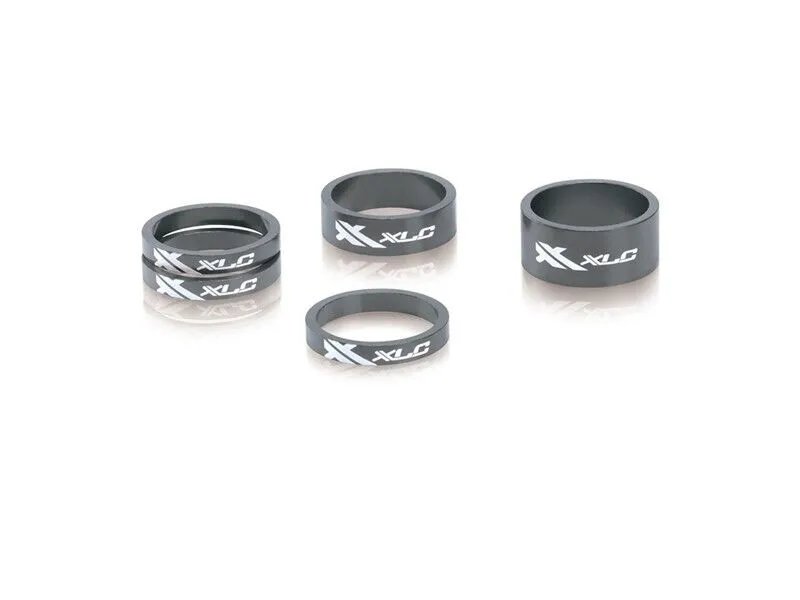 XLC A-Head Spacer Set 5 Pcs - Titanium - AS-A02