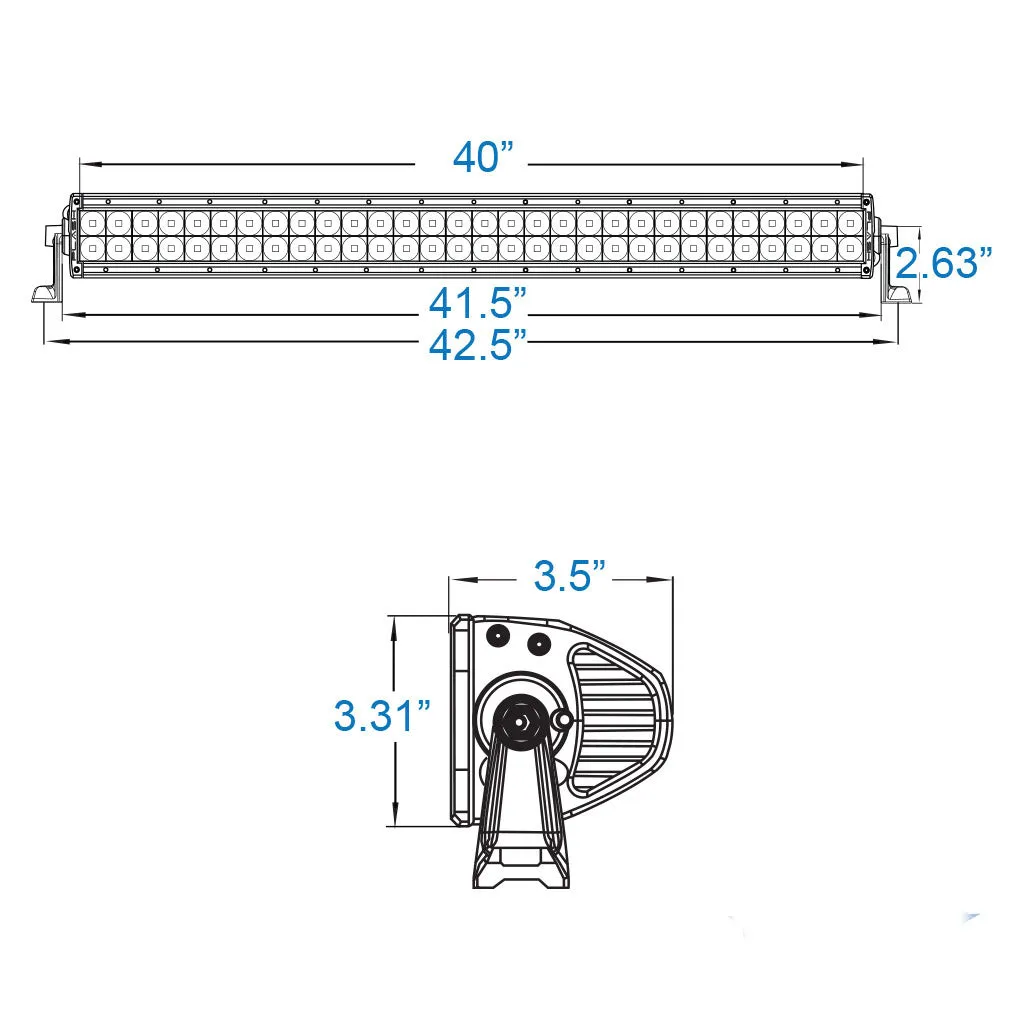XX-Series LED Light Bar - 40" - Marine White (5W)