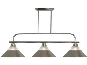 Z-Lite Annora Brushed Nickel with Ribbed Glass