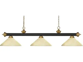 Z-Lite Riviera Angular Golden Mottle with Gold Accents
