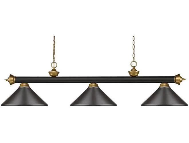 Z-Lite Riviera Bronze with Satin Gold Accents Light