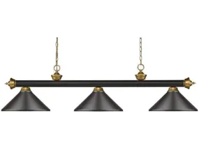 Z-Lite Riviera Bronze with Satin Gold Accents Light